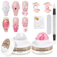 Bevimee 3D Sculpting Gel clear bottle for lasting nail extensions