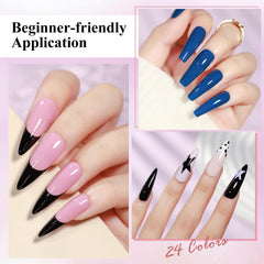 Bevimee air-dry process with base coat for quick, protected results.