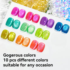 Bevimee glitter cat eye colors show vibrant sparkle for chic nails