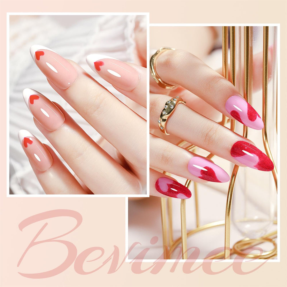 Bevimee Nude Nail Polish Set bottle detail with smooth brush