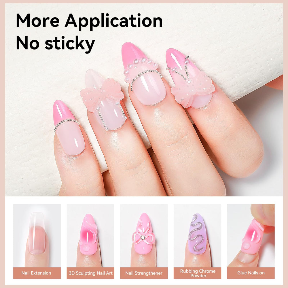 Bevimee solid builder gel nude 18g for natural-looking enhancements