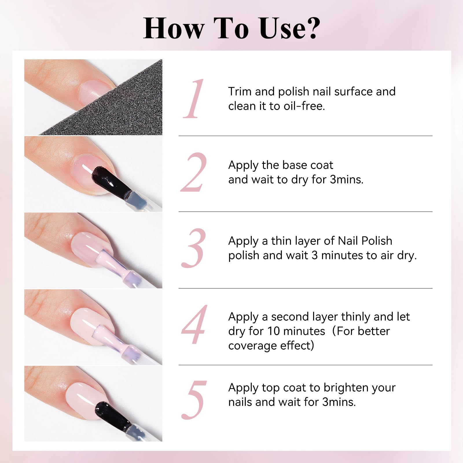 Bevimee travel friendly nail kit ready for on the go manicures.