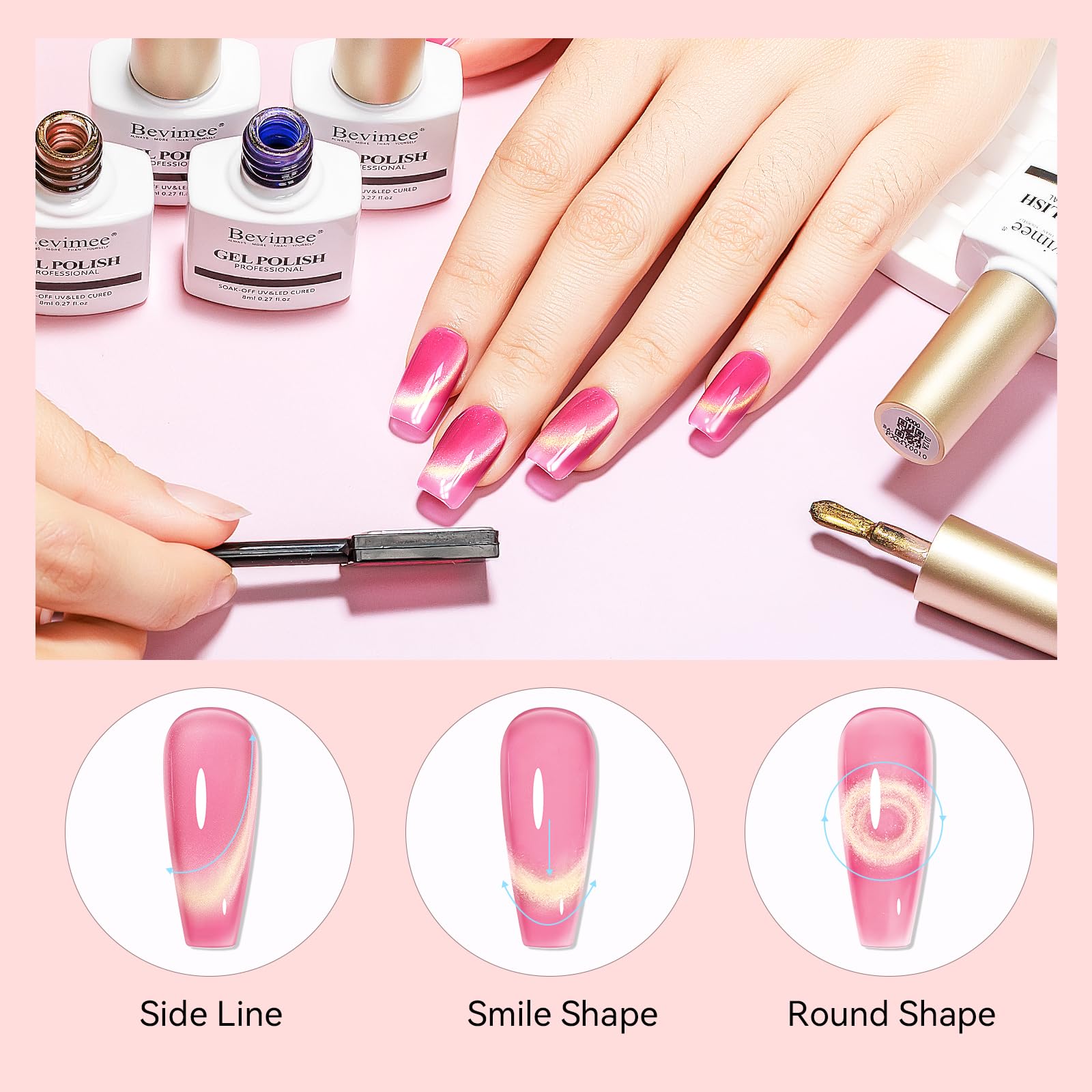 Bevimee UV/LED curing setup ready for fast, reliable nail art.