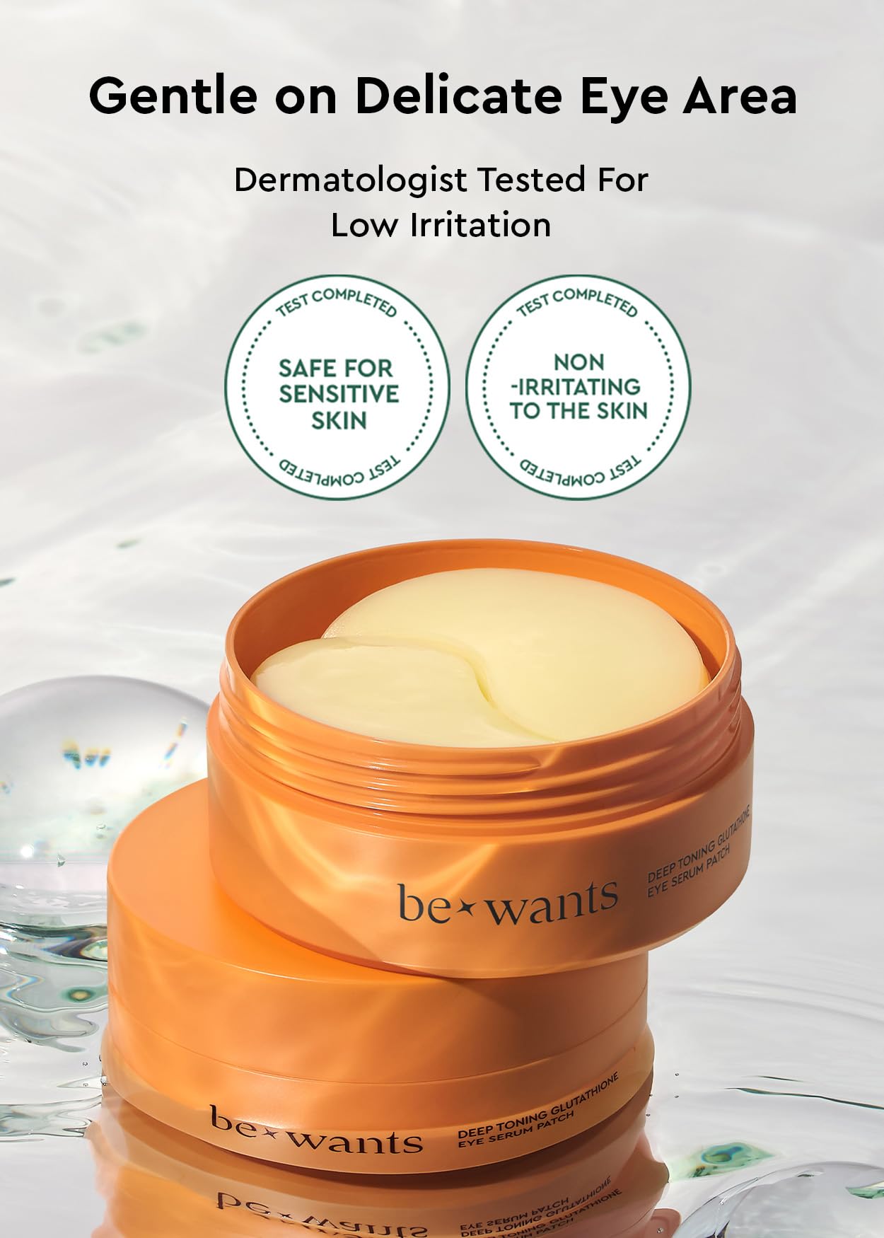 BE+WANTS bewants 60-patch set supports a quick, daily eye care routine.