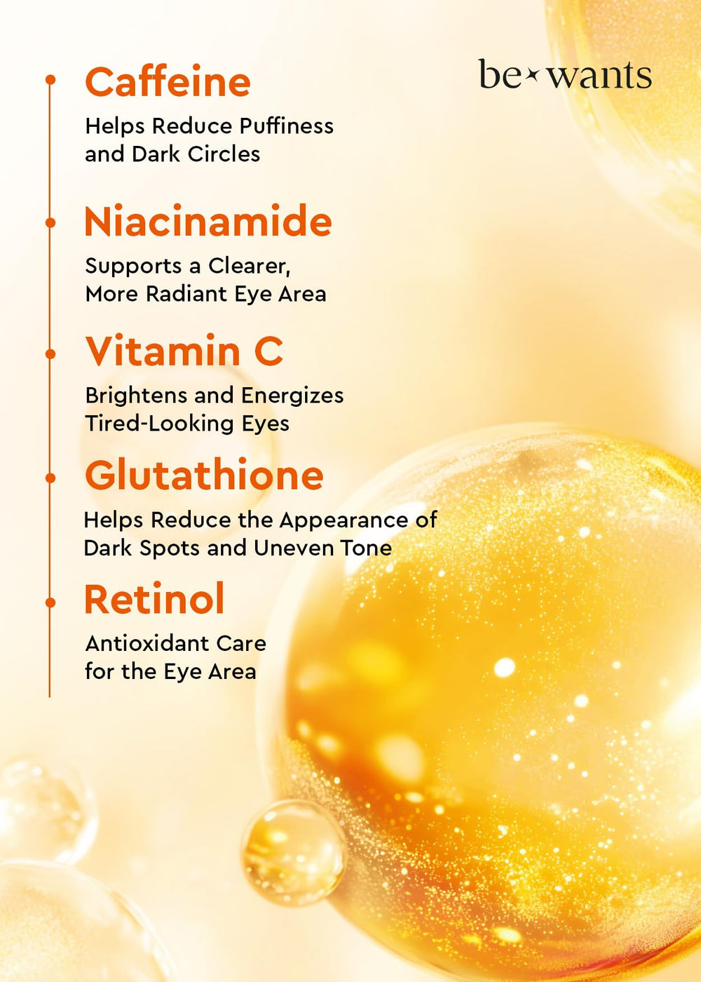 BE+WANTS bewants hydrogel cooling eye patch delivers actives with a comfortable feel.