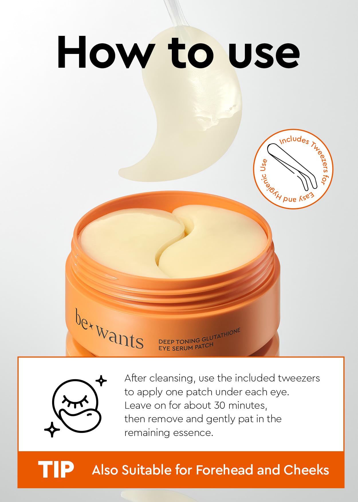 BE+WANTS bewants patch crafted for sensitive skin with soothing hydration benefits.