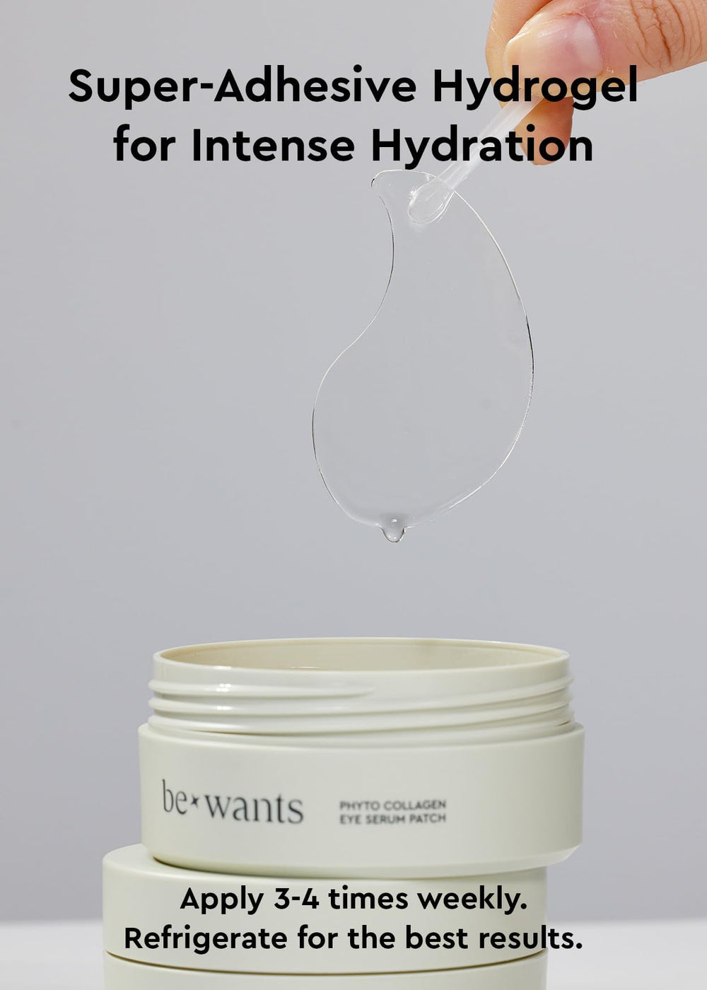 BE+WANTS bamboo water 71.9% infusion supports daily care around the eyes.