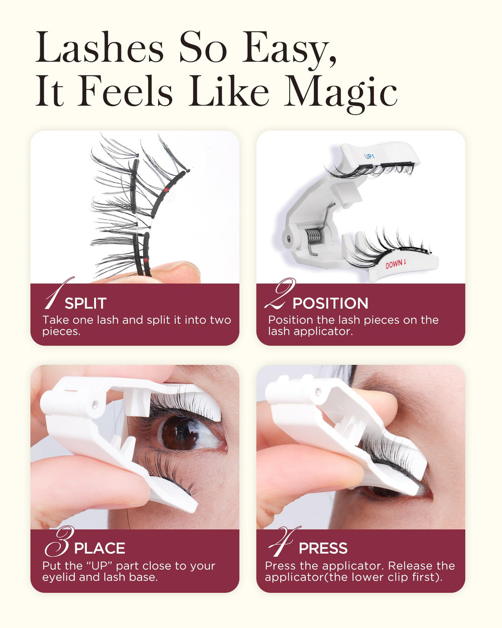 BEYELIAN compact lash case showcases portability for on-the-go touch-ups.