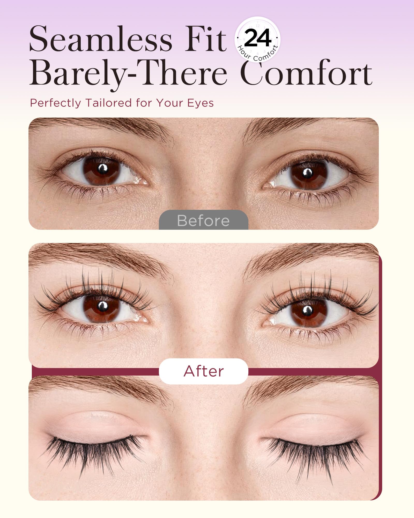 BEYELIAN lashes secure all-day hold during daily activities.