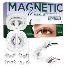 BEYELIAN magnetic eyelashes with applicator close-up showing soft magnets for comfort.