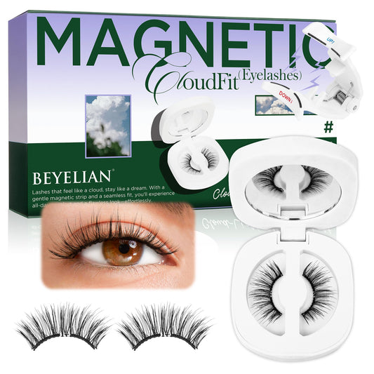 BEYELIAN magnetic eyelashes with applicator kit featuring soft band for comfortable wear