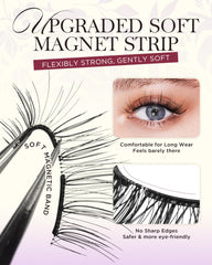 BEYELIAN natural-look magnetic lashes on eye deliver a seamless, lightweight feel.