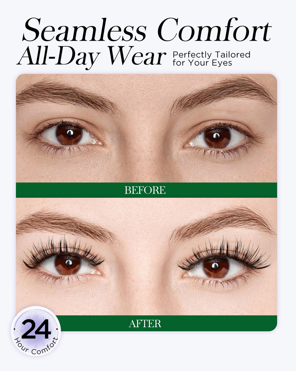 BEYELIAN lashes stay put during errands and meetings for reliable wear