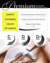 BEYELIAN volume lashes with elongated tips for dramatic yet light feel.