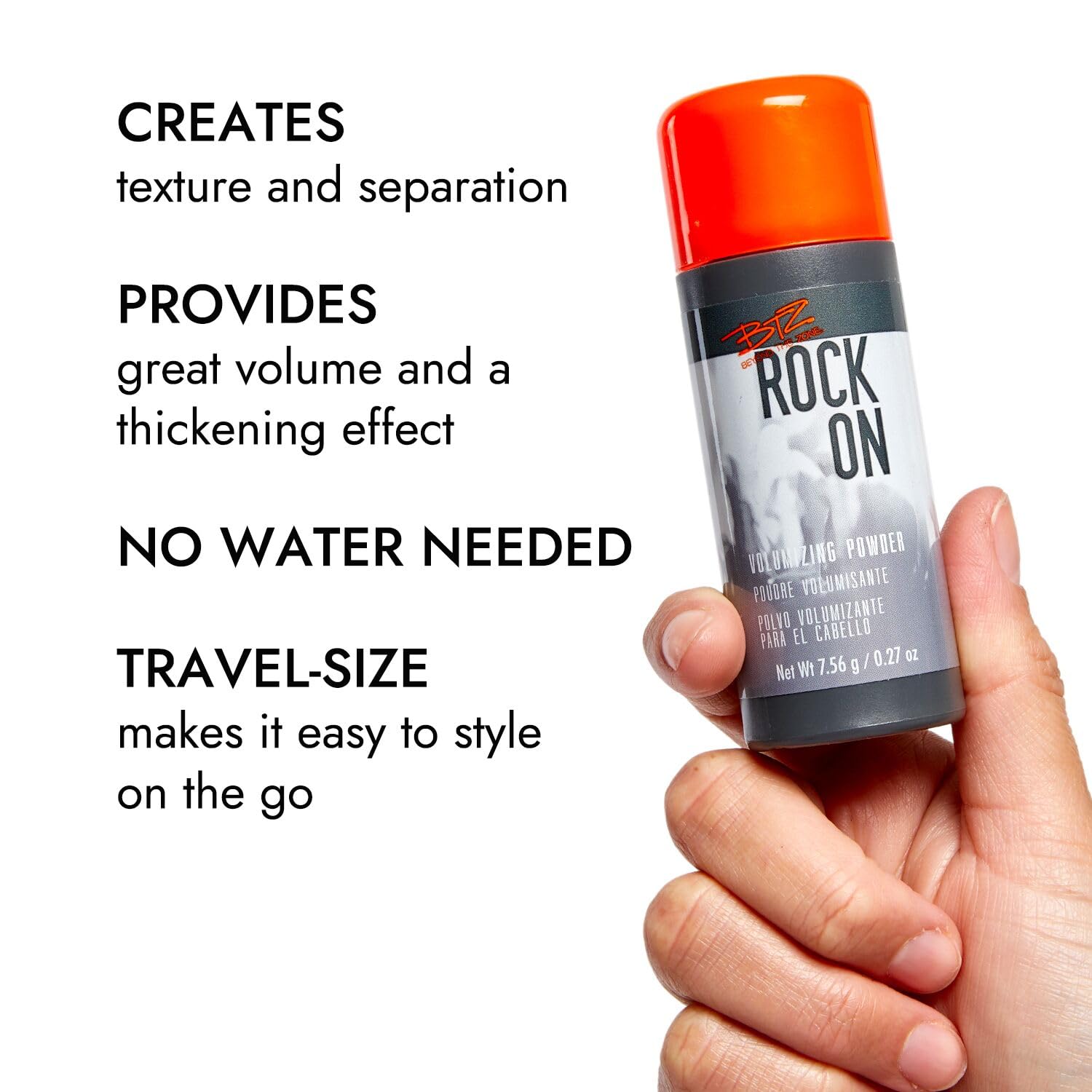 Beyond the Zone Rock On Volumizing Powder hands-on styling enables fast touch-ups