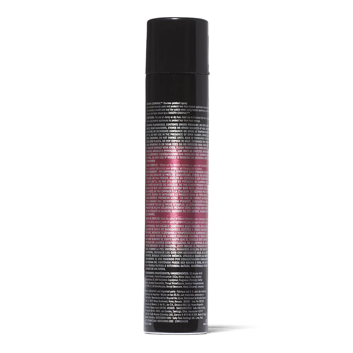 Beyond The Zone Thermo Protect Spray in use, guarding strands during styling