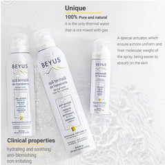 Beyus Transylvania Thermal Water spray from any angle with a fine mist.