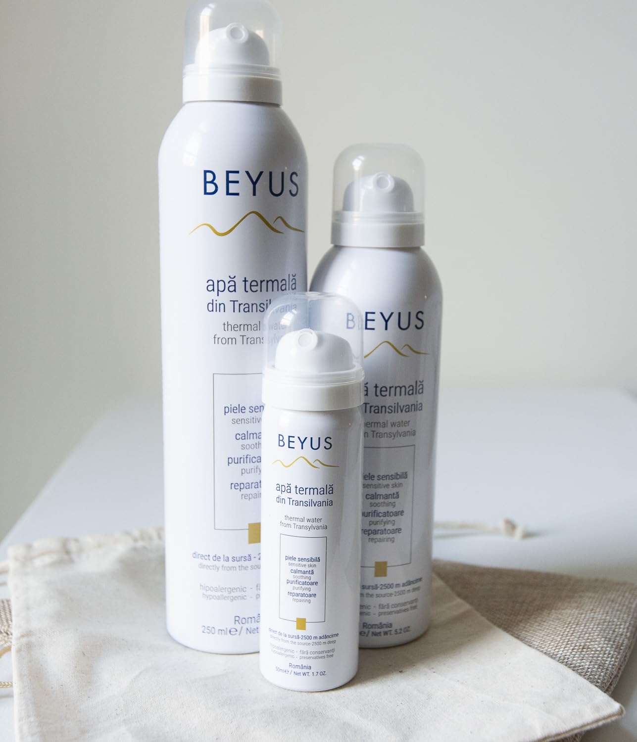 Beyus Transylvania Thermal Water is an ideal gift for sensitive skin.