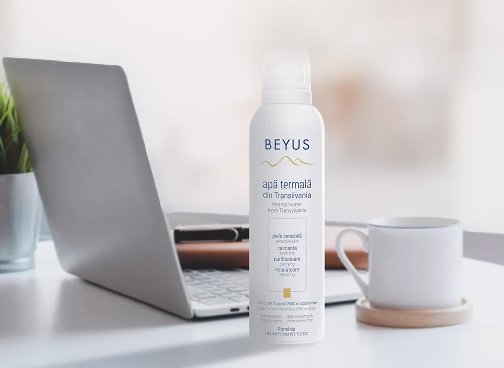 Beyus Transylvania Thermal Water from Romanian source bottled with European can technology.