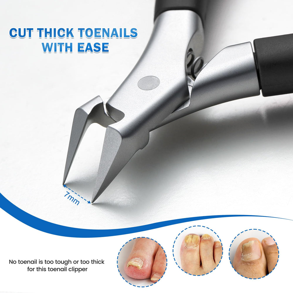BEZOX ingrown nail trimmer narrow end reaches into the groove