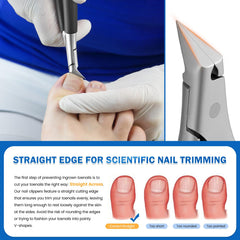 BEZOX podiatrist nail clipper with strong jaws for thick nails