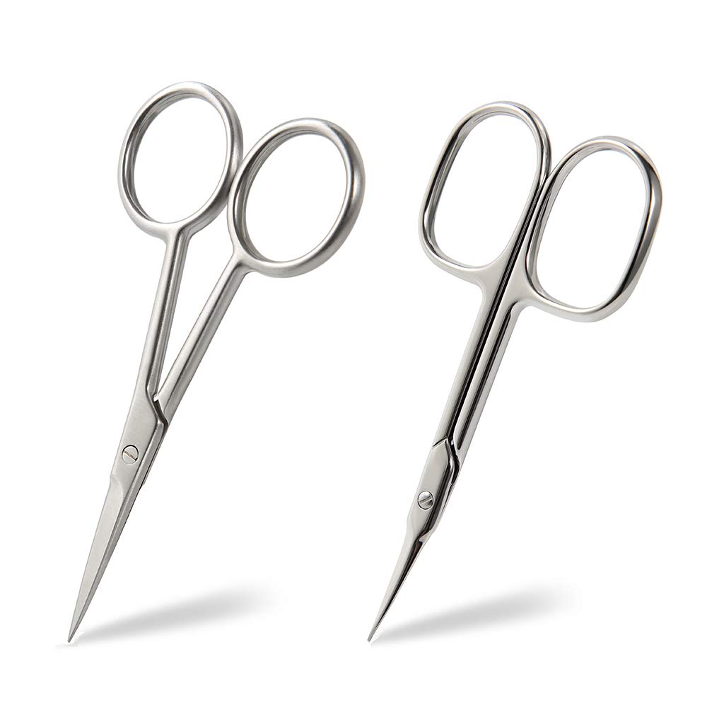 BEZOX small scissors 2pcs packaging view showing travel-ready kit