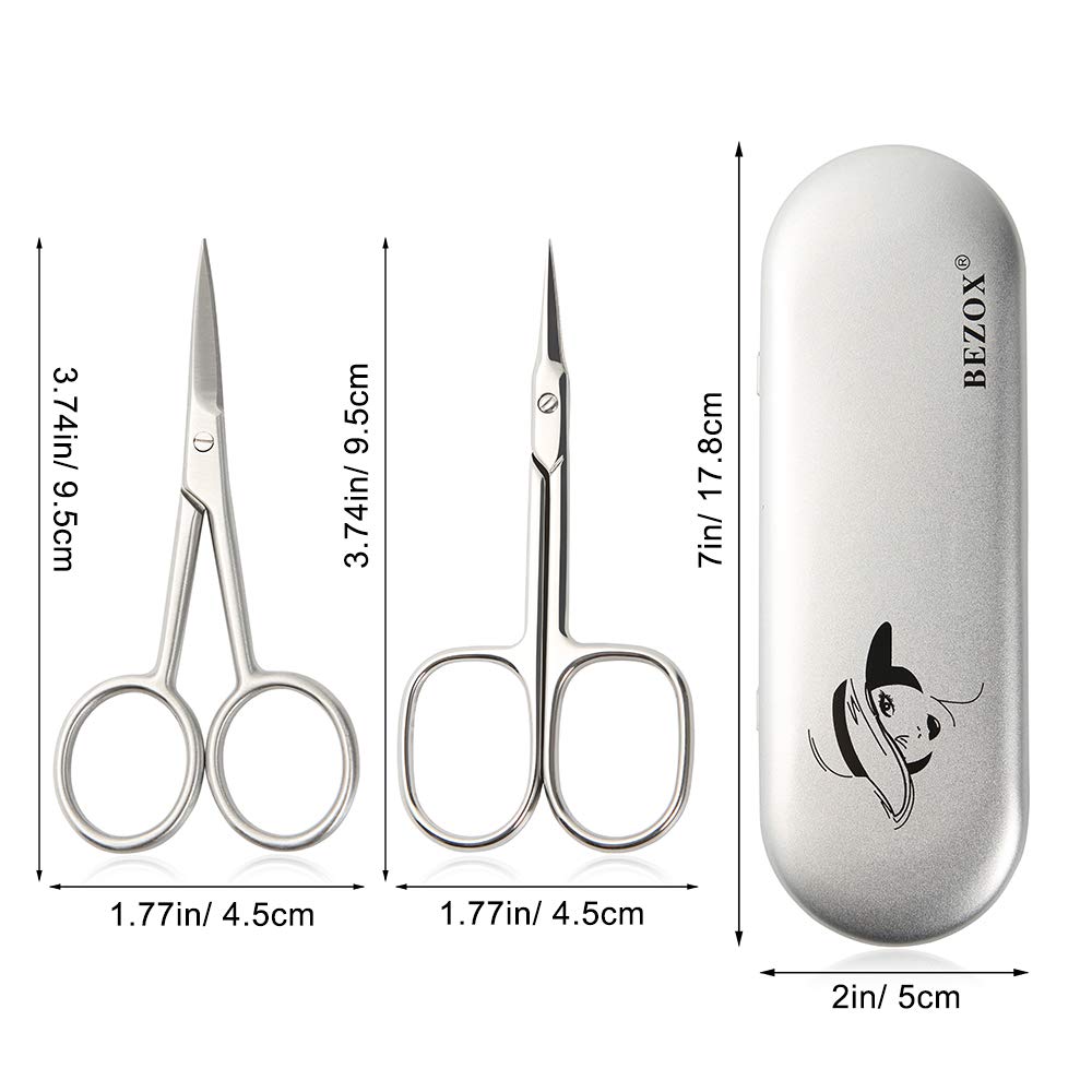 BEZOX straight-tip detailing beard and moustache with precision