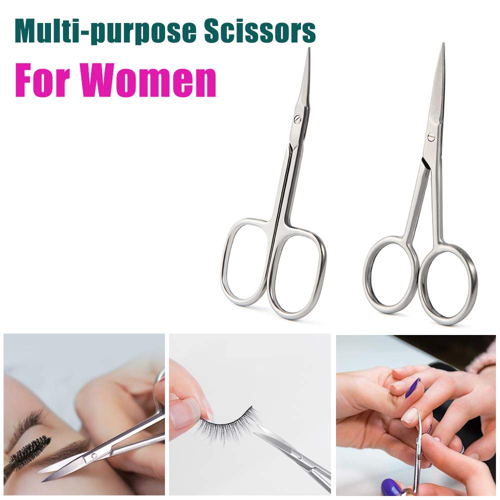 BEZOX curved-tip for accurate eyebrow trimming demonstration