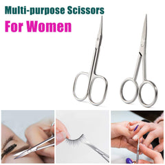 BEZOX curved-tip for accurate eyebrow trimming demonstration