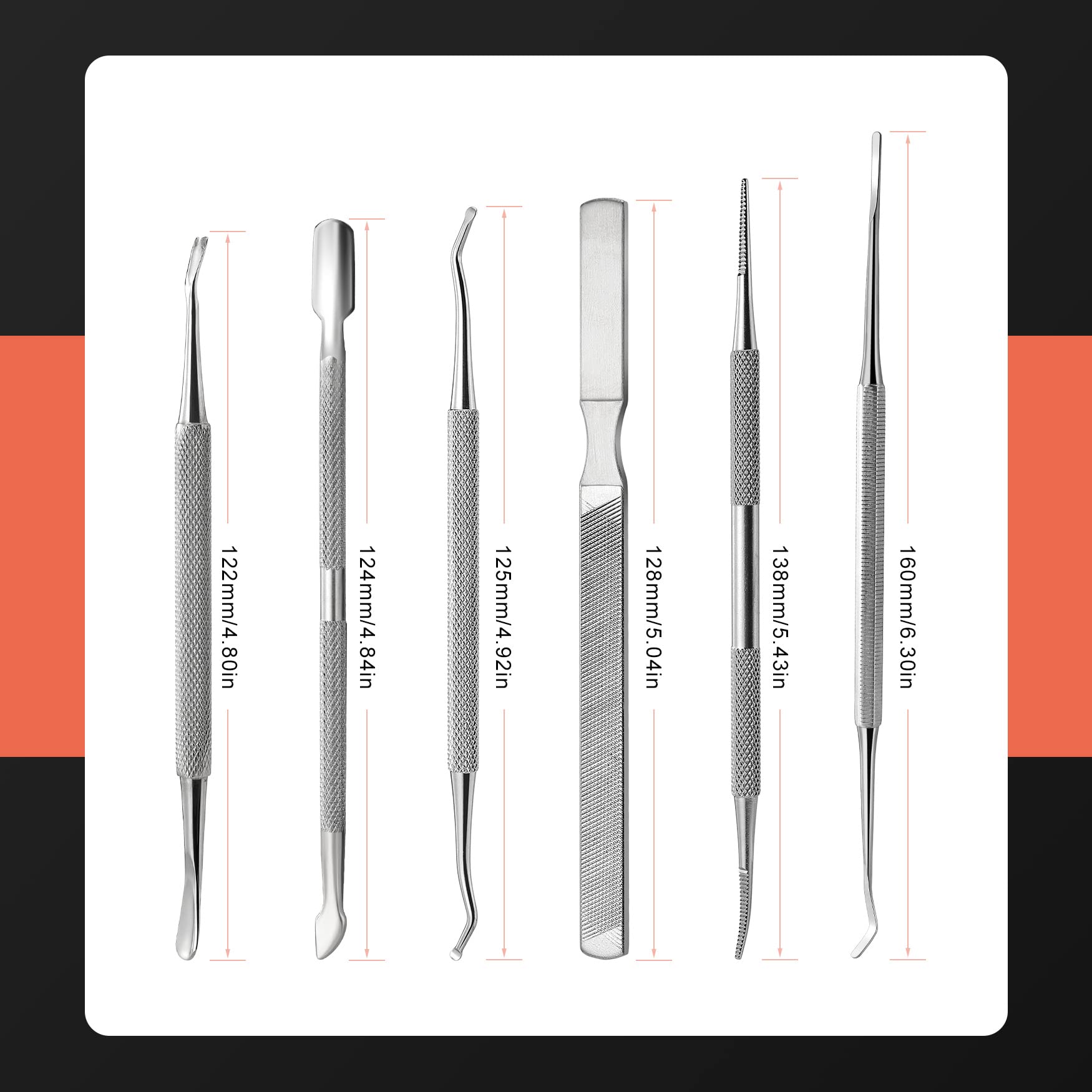 BEZOX stainless steel pedicure tools are durable.