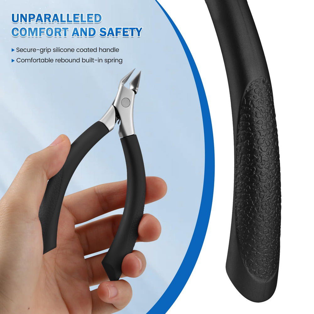 BEZOX thick nail clipper with 7mm jaws handles tough nails