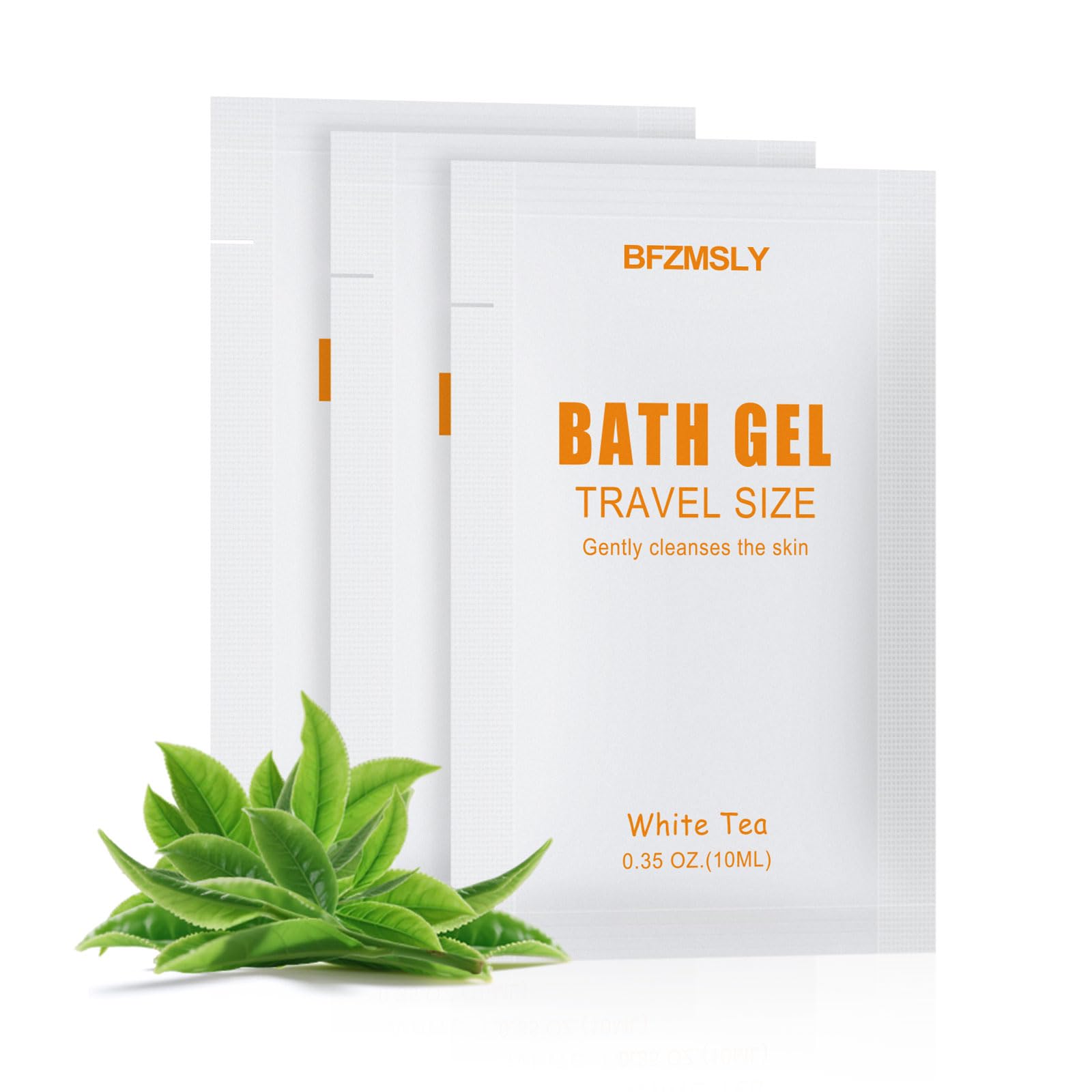 BFZMSLY travel-size body wash packets in bulk for hotel guest bathrooms