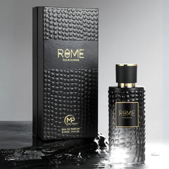 Bharara Rome Pour Homme top notes highlight geranium for a crisp opening.