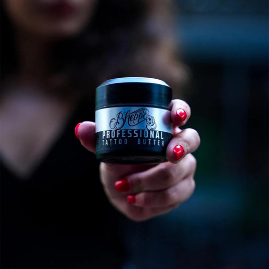 Bheppo tattoo butter texture close-up displaying smooth balm consistency for quick absorption