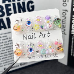 BHOOKA 3D ghost and pumpkin detail add playful Halloween charm.