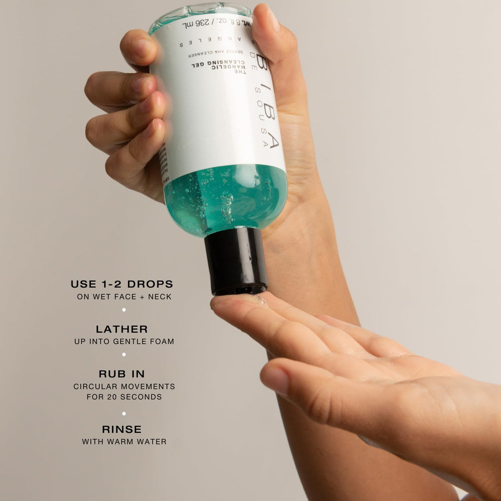 Biba De Sousa Mandelic Cleansing Gel is non-comedogenic and suitable for acne-prone skin.