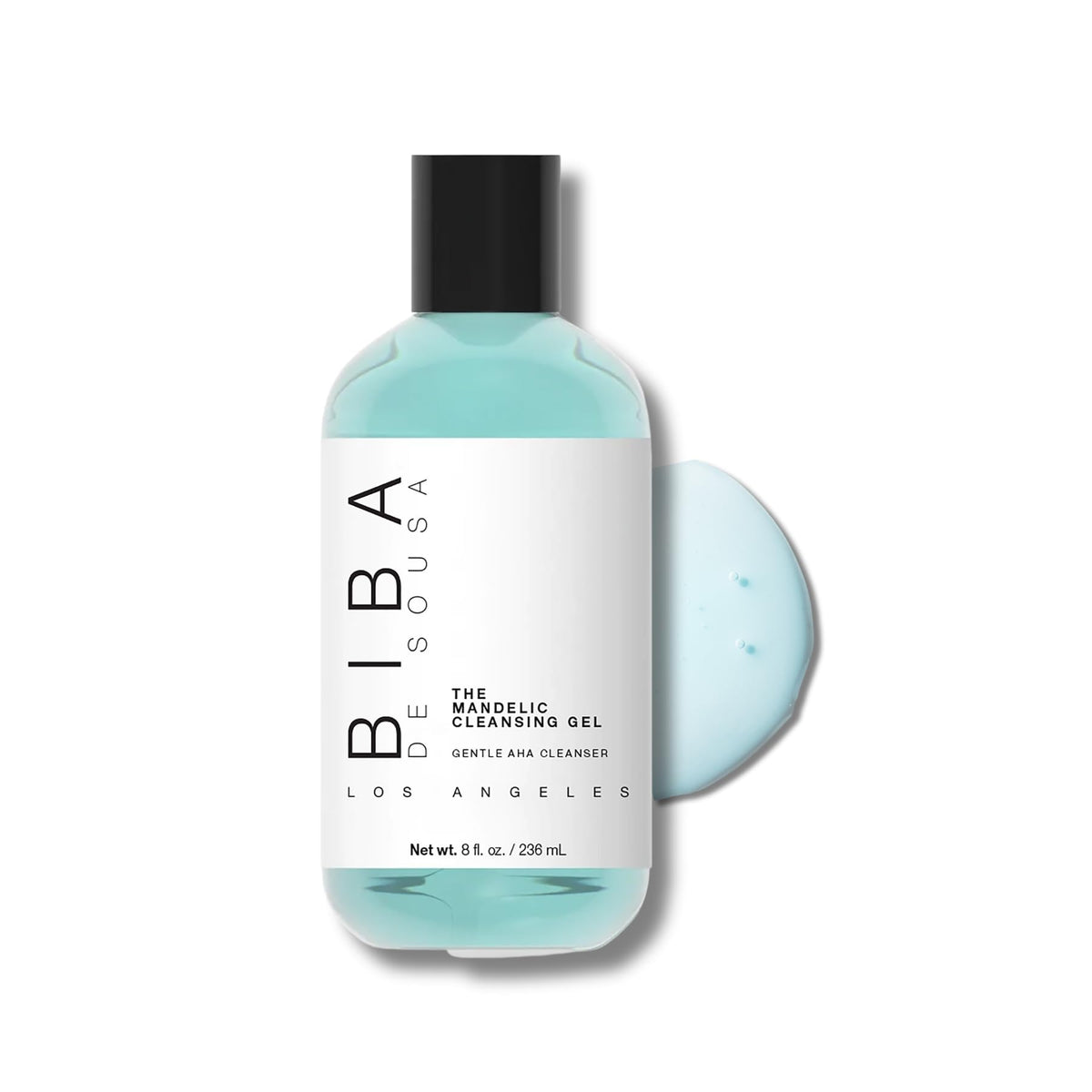 Biba De Sousa Mandelic Cleansing Gel bottle for gentle daily cleansing on all skin types.