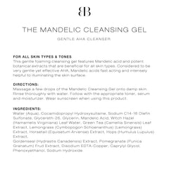 Biba De Sousa Mandelic Cleansing Gel pairs with toner and serum for a complete routine.