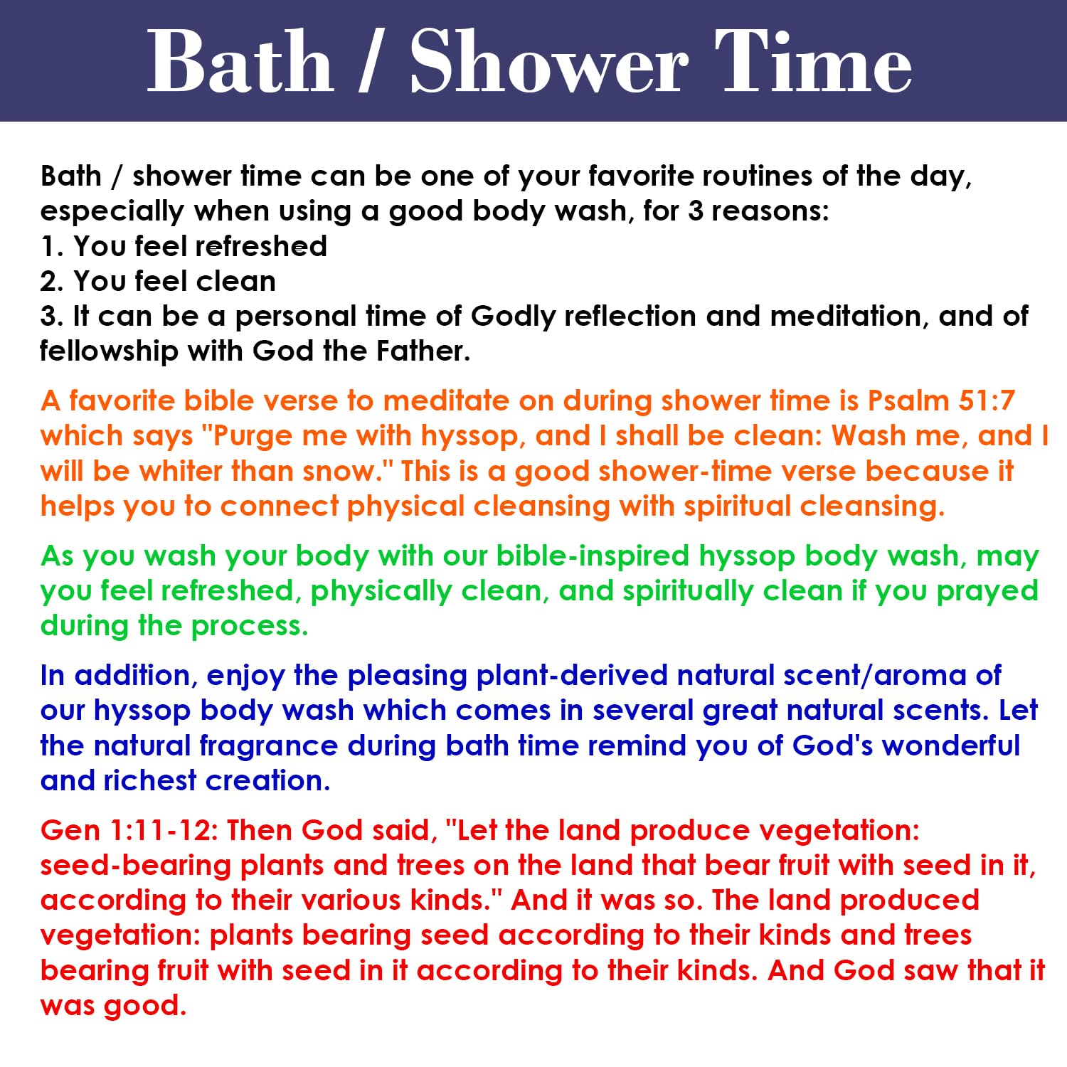 BIBLE N Beautyoils hyssop care routine image hints at a mindful cleansing ritual.