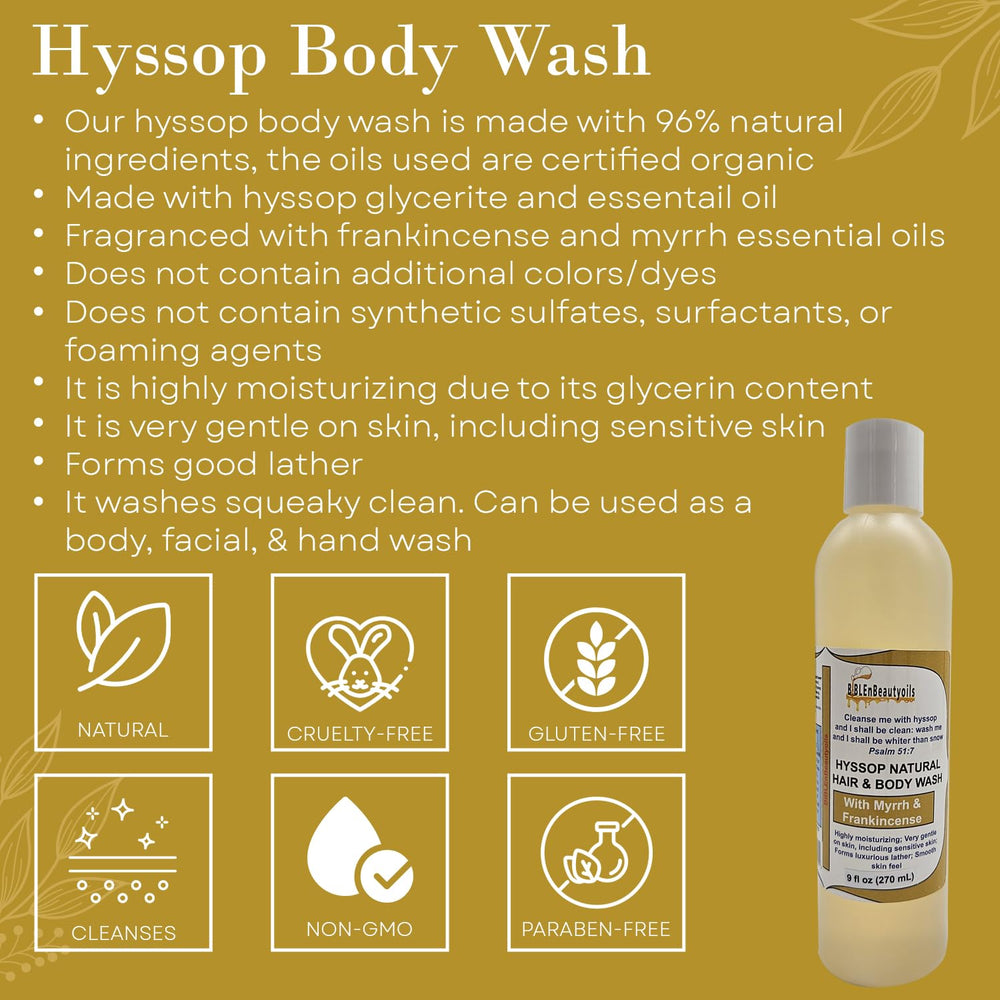 BIBLE N Beautyoils Hyssop scents offer personalized daily fragrance options