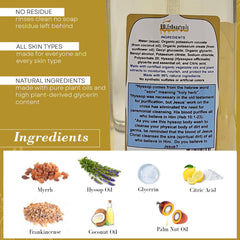 BIBLE N Beautyoils organic oils ingredients panel highlighting natural, sulfate-free formula