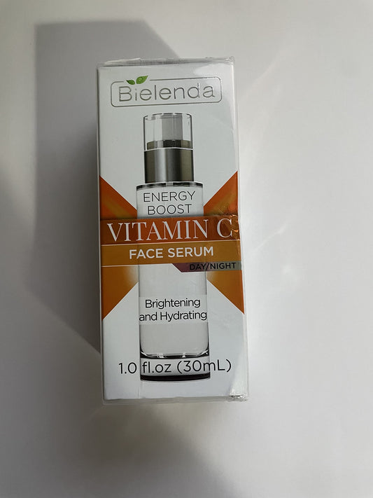 Bielenda Energy Boost Serum pump dispense demonstrates easy daily application.