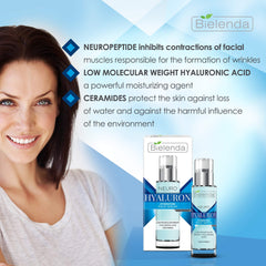 Bielenda Neuro Hialuron serum texture closeup shows light absorption