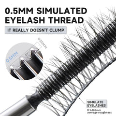 Biewals Iron Wand Mascara buildable coverage from natural to bold.