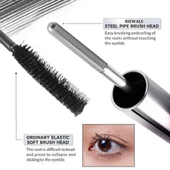 Biewals Iron Wand Mascara dramatic volume for a wide-eyed look.