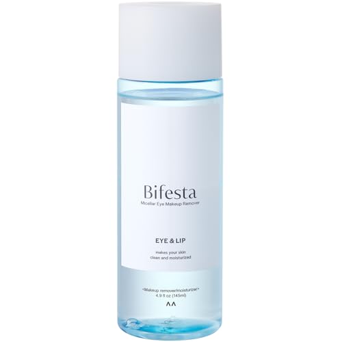 Bifesta two-layer formula demonstrates micellar and emollient action for easy removal.