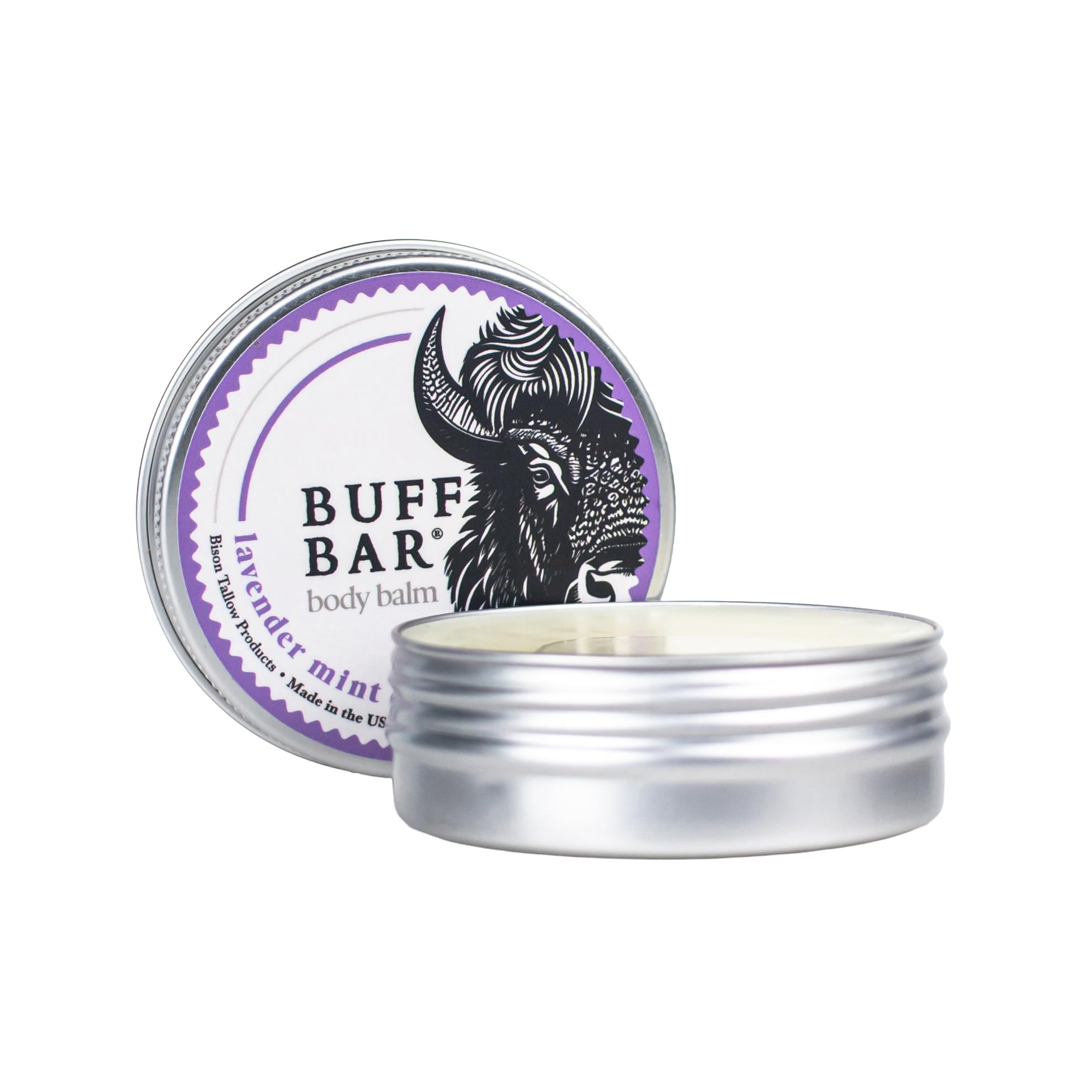 Texture close-up of creamy balm ideal for dry skin.