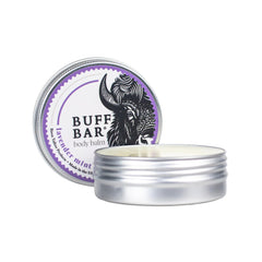 Texture close-up of creamy balm ideal for dry skin.