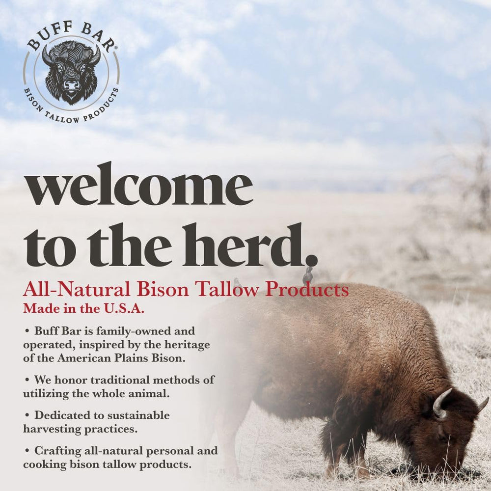 Big Crazy Buffalo Buff Bar Unscented lip balm for pure hydration without fragrance.