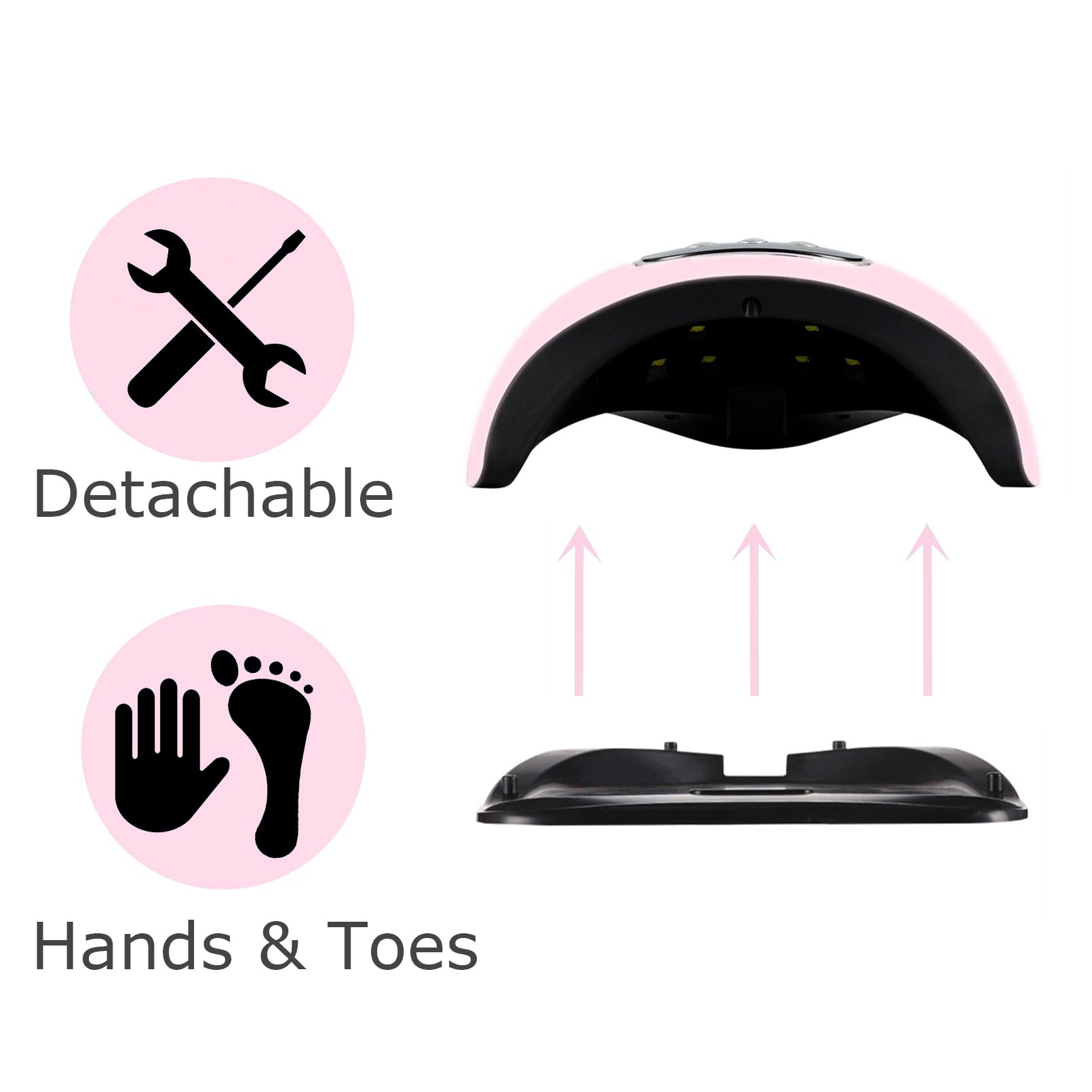 BIGBEAR UV Light for Nails in use, suitable for fingernails and toenails